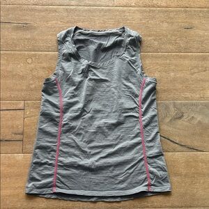 Icebreaker Gray Tank Top with Pink Trim
